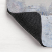 Snow at Argenteuil (by Claude Monet) マウスパッド (コーナー)