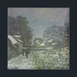 Snow at Argenteuil by Claude Monet マグネット<br><div class="desc">Claude MonetによるArgenteuil II (1874)での雪は、ヴィンテージの印象派の素晴らし美術風景絵画である。フランスのアルゼンテウイルで木々や家が背景の雪のシーンが見られる冬の日。アーティストについて：クロード・モネ(1840-1926)は印象派の運動の創始者であフランスのり絵画、その絵画の大部分は「空中に浮かぶ」（野外に浮かぶ）スタイル印象派の風景である。</div>