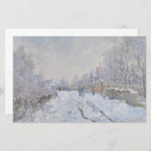 Snow at Argenteuil (by Claude Monet) 便箋 (正面/裏面)