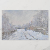 Snow at Argenteuil (by Claude Monet) 便箋 (正面)