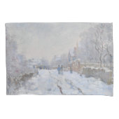 Snow at Argenteuil (by Claude Monet) 枕カバー (正面)