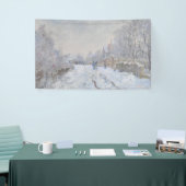Snow at Argenteuil (by Claude Monet) 横断幕 (トレードショー)