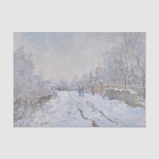 Snow at Argenteuil (by Claude Monet) 薄葉紙 (正面)