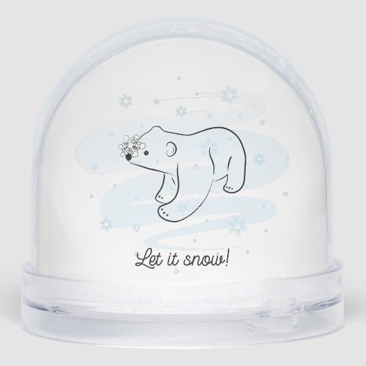 Snow Bear Cute Cartoon. (裏面)