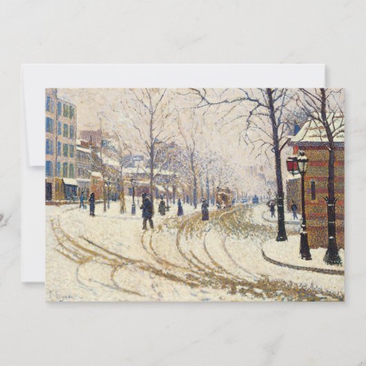 Snow, Boulevard de Clichy, Paris by Paul Signac (正面)