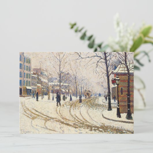 Snow, Boulevard de Clichy, Paris by Paul Signac (スタンド正面)