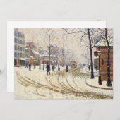 Snow, Boulevard de Clichy, Paris by Paul Signac (正面/裏面)