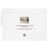 Snow, Boulevard de Clichy, Paris by Paul Signac (裏面横)