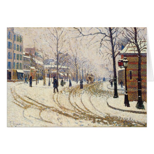 Snow, Boulevard de Clichy, Paris by Paul Signac (正面横)