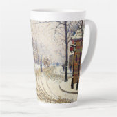 Snow, Boulevard de Clichy, Paris by Paul Signac カフェラテマグ (右アングル)