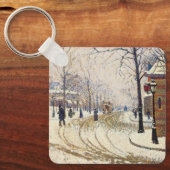 Snow, Boulevard de Clichy, Paris by Paul Signac キーホルダー (正面)
