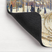 Snow, Boulevard de Clichy, Paris by Paul Signac マウスパッド (コーナー)
