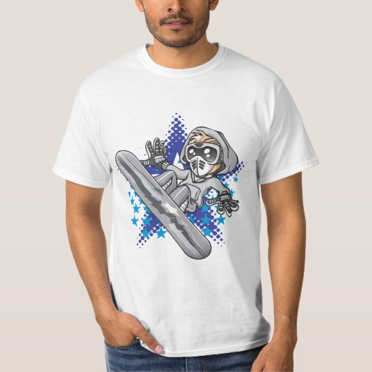 Snow boy and stars tシャツ (正面)