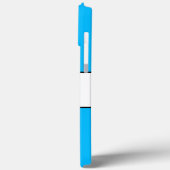 SNOW Bright かわいらし Sky Blue White Winterストライプ Case-Mate iPhoneケース (裏面 / 左)