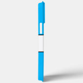 SNOW Bright かわいらし Sky Blue White Winterストライプ Case-Mate iPhoneケース (裏面 / 右)