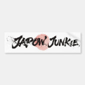 Snow Brush Art - Japow Junkie  バンパーステッカー (正面)