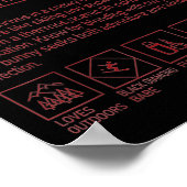 Snow Bunny Definition Funny Trendy Winter Skiing C ポスター (角)