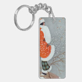 Snow Buntings - Will Hammell キーホルダー (正面左)