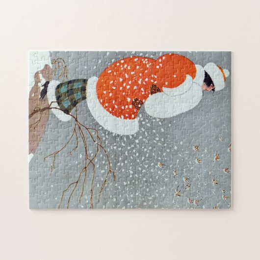 Snow Buntings - Will Hammell  ジグソーパズル (横)