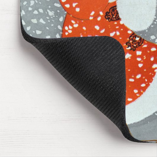 Snow Buntings - Will Hammell  マウスパッド (コーナー)