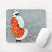 Snow Buntings - Will Hammell  マウスパッド (マウス)
