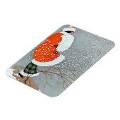 Snow Buntings - Will Hammell マグネット (左側)