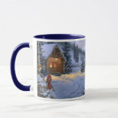 snow_cabin_Christmas_mug マグカップ (左)