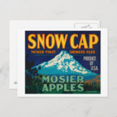 Snow Cap Apple Crate LabelMosier、または ポストカード (正面/裏面)