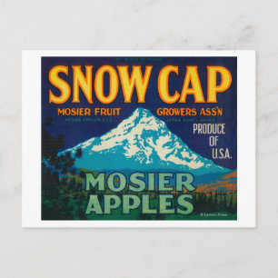 Snow Cap Apple Crate LabelMosier、または ポストカード