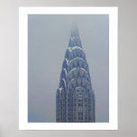 Snow Capped Chrysler Building after a storm ポスター<br><div class="desc">Snow Capped Chrysler Building after a storm</div>