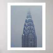 Snow Capped Chrysler Building after a storm ポスター (正面)