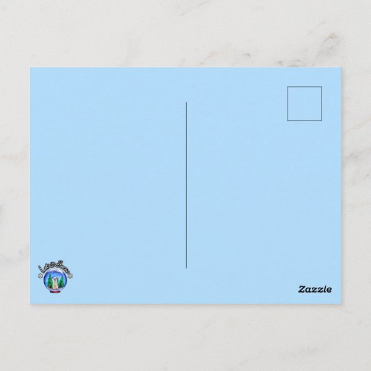 SNOW CATクリスマスお礼/ご挨拶/招待状- 空白の ポストカード (裏面)