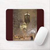 snow_church_couple_tv マウスパッド (マウス)