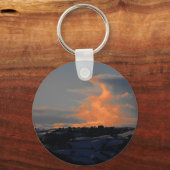 Snow Cloud over Newtown, Powys キーホルダー (正面)