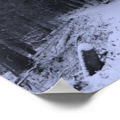 Snow Covered Hiking Trail 2 ポスター (角)