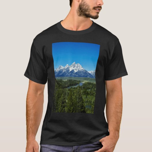 Snow-covered mountains Grand Teton National Park W Tシャツ (正面)