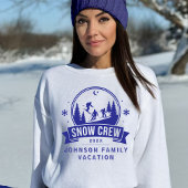 Snow Crew Ski Trip Winter Family Vacation Blue Tシャツ