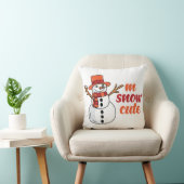 Snow Cute Throw Pillow クッション (椅子)