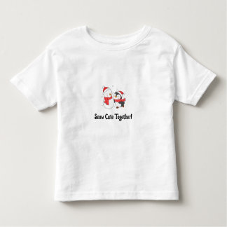 Snow cute together T-Shirt トドラーTシャツ