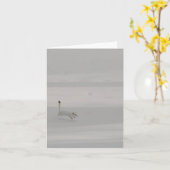 Snow Dance - 4" x 5.6" Notecard カード (黄色い花)