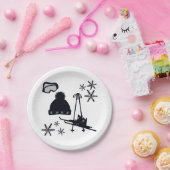Snow designs of different items ペーパープレート (パーティー)