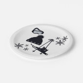 Snow designs of different items ペーパープレート (アングル)