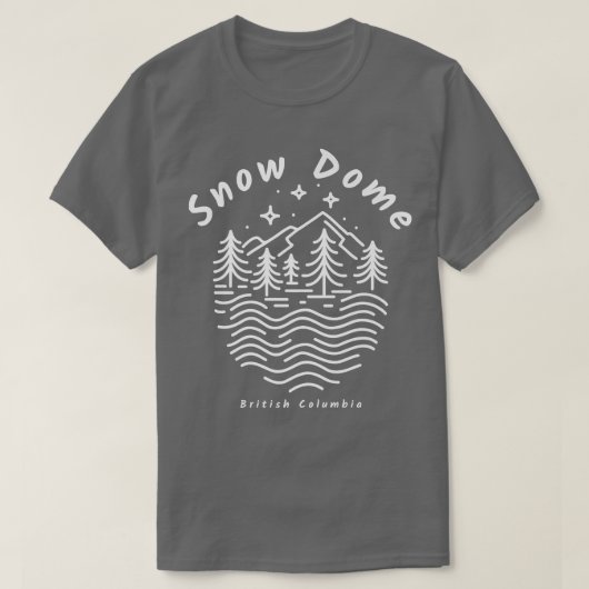 Snow Dome Mountain in British Columbia  Tシャツ (デザイン正面)