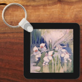 Snow Faeries Making Snow  キーホルダー (正面)