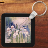 Snow Faeries Making Snow  キーホルダー (裏面)