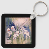 Snow Faeries Making Snow  キーホルダー (裏面)