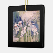 Snow Faeries Making Snow セラミックオーナメント (左)