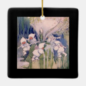 Snow Faeries Making Snow セラミックオーナメント (裏面)