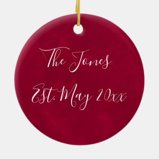 snow flake pattern-  North Pole design セラミックオーナメント (裏面)