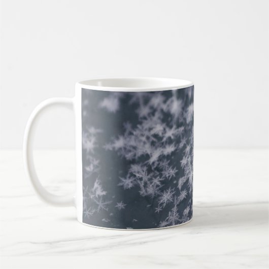 Snow flakes コーヒーマグカップ (左)